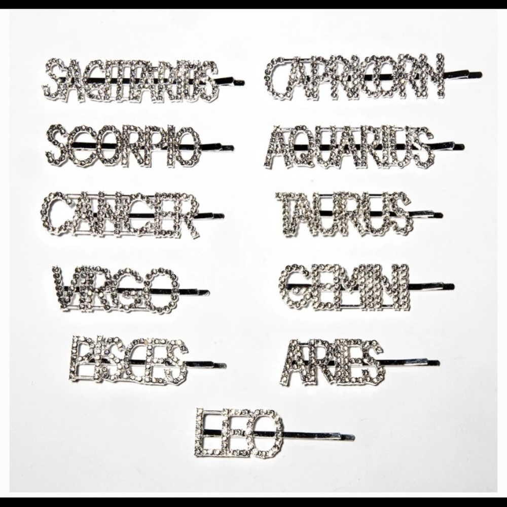 Zodiac hair clip